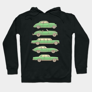 Green Classic Cars Hoodie